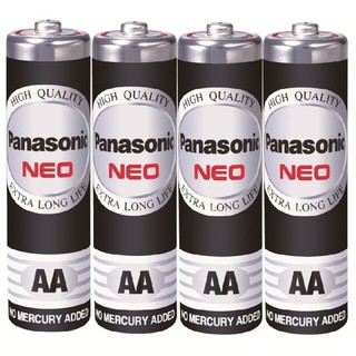 ถ่าน Panasonic AA Neo ดำ 1.5V จำนวน 4 ก้อน ของใหม่ ของแท้บริษัท