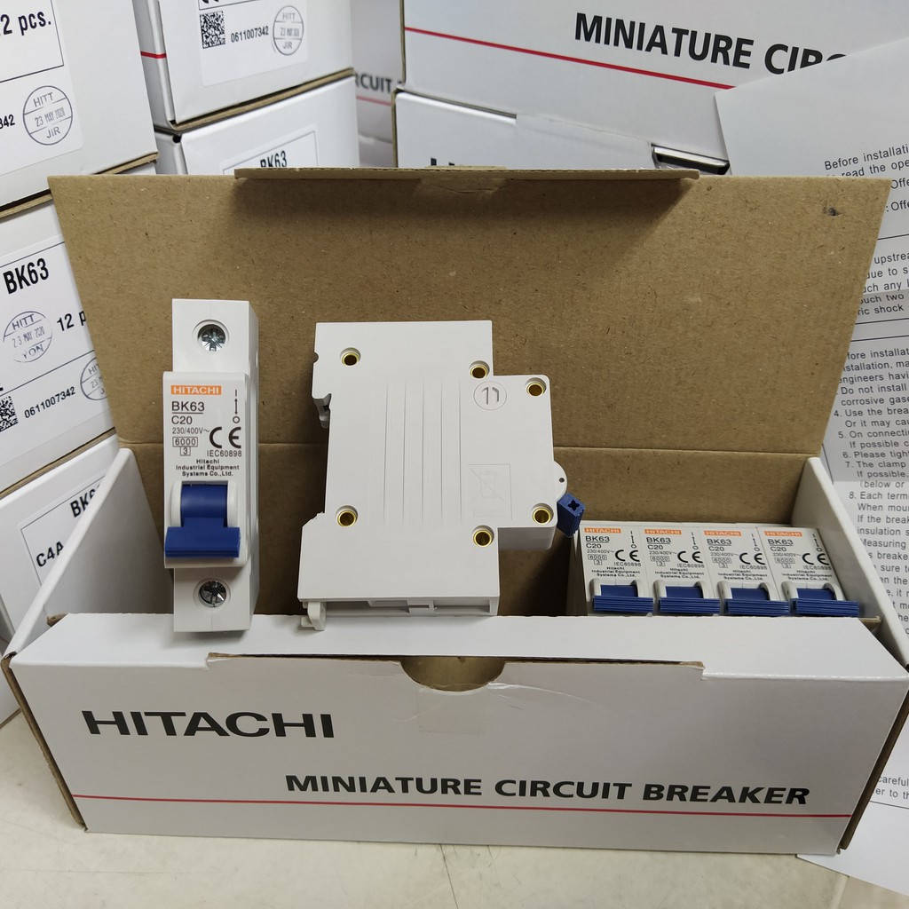 MCB Hitachi Breaker BK63 1P 6kA เบรกเกอร์ ลูกย่อย