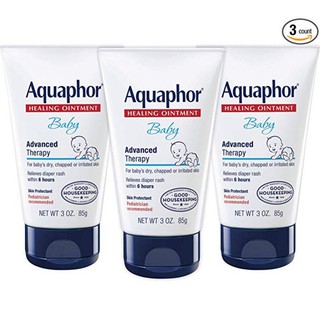 🎀AiiZ🎀 ครีมลดผดผื่นผ้าอ้อม ซึมซับรวดเร็ว Eucerin Aquaphor Baby 3in1 Diaper Rash 3.5oz