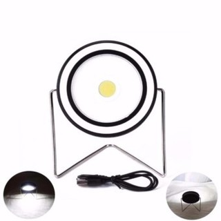 Solar Zoom Camping Light 2in1 ไฟตั้งพื้น ปรับหมุน ขึ้น/ลง ได้ ชาร์จบ้านได้