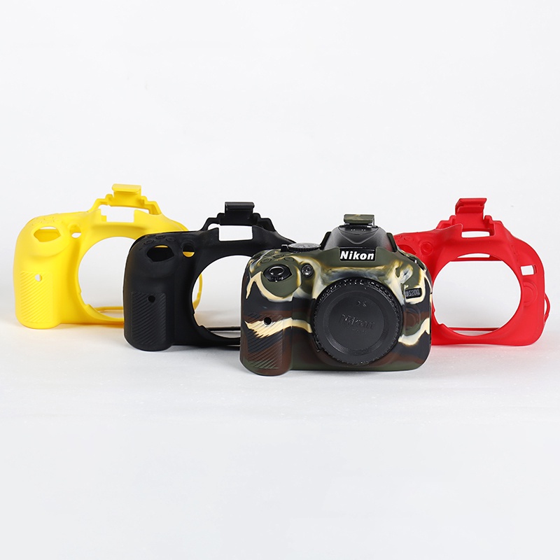 Nikon D5200 เคสครอบตัวกล้องยางซิลิโคนอ่อนสําหรับ Nikon D5200 D5100