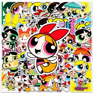 ❉ The Powerpuff Girls Series 03 สติ๊กเกอร์ ❉ 50Pcs/Set Cartoon DIY Fashion Decals Doodle สติ๊กเกอร์