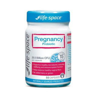 Life Space Pregnancy Probiotic 50 Capsules อาหารเสริมสำหรับผู้ที่ตั้งครรภ์และให้นมบุตร