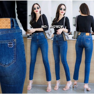 jeans house#2182#S-XL#ยีนส์ยืดขากระบอกเล็ก