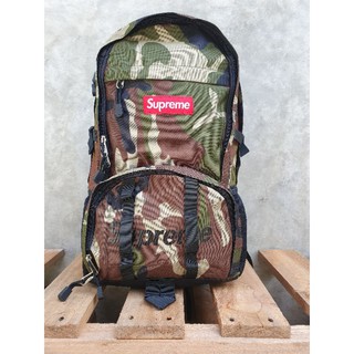 Supreme 1000 Denier Cardura Woodland Camoกระเป๋าเป้สะพายหบัง