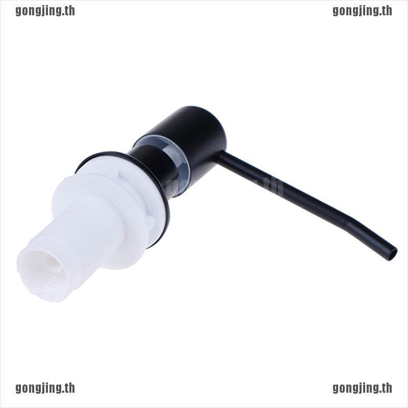 [Gong]สีดํา สําหรับอ่างล้างจาน เครื่องจ่ายสบู่ ห้องน้ํา กดสบู่ด้วยตนเอง - รูปที่ 2