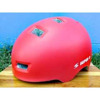 หมวกจักรยาน SUPER D รุ่น HELMET สีแดง