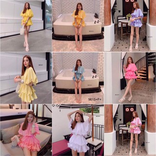 เดรสระบายชั้น TT9615 layered dress