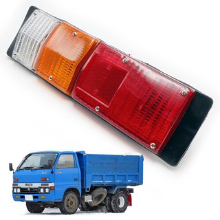 ไฟท้ายพร้อมหลอดไฟ+ขั้วไฟ ขวา/ซ้าย 1ชิ้น สีแดง+ส้ม+ใส Isuzu,Chevrolet KB Bedford S250 Truck LUV Chevy Pickup Mini 1984-93