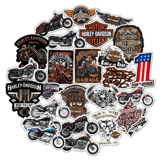 ⚡พร้อมส่ง⚡100ชิ้น ฮาเล่ย์เดวิดสัน Harley Davis ชอปเปอร์ Chopper Bobberมอเตอร์ไซค์ motorcycle สติ๊กเกอร์ sticker