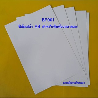 ฟิล์มเปล่าหัดพิมพ์ลาย BF001A4 ขนาดA4