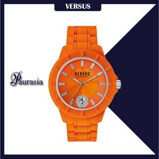 [ของแท้] Versus by Versace นาฬิกาข้อมือ ผู้หญิง รุ่น VERSUS SOY10-0016 TOKYO_R ORANGE DIAL,RUBBER STRAP ปอเรเซีย