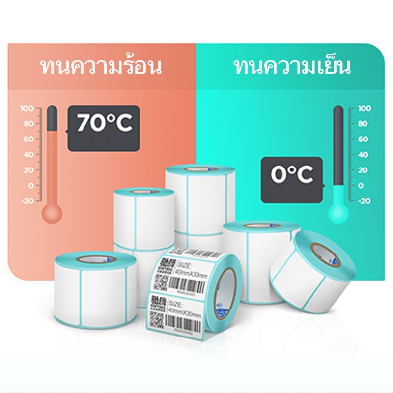 FlashLabel สติ๊กเกอร์บาร์โค้ด ใบประหน้าสินค้า สติ๊กเกอร์ความร้อน ฉลากสินค้า ป้ายสินค้า Sticker Thermal ไม่ต้องใช้หมึก Thermal Barcode Sticker Label สติ๊กเกอร์บาร์โค้ดความร้อน