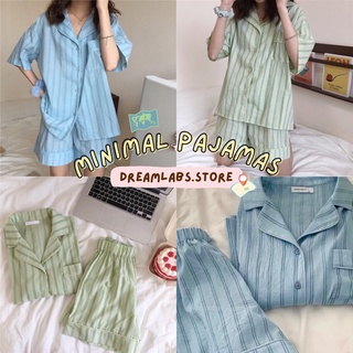 พร้อมส่ง! 🌨 Minimal Pajamas ชุดนอนแขนสั้นขาสั้นสำหรับฤดูร้อน