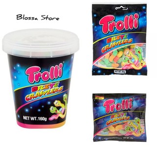 Trolli ทรอลลิเยลลี่กลิ่นผลไม้รวมรูปหนอน​