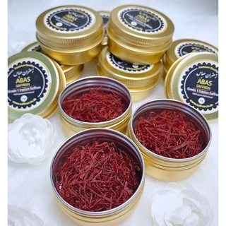 ABAS saffron 1 กรัม (1 gram) อบาส หญ้าฝรั่น แซฟฟรอน ของแท้ จากอิหร่าน Iranian (Super Negin) 100% ชา Wholesale ราคาส่