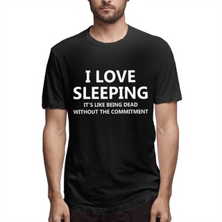 ถูกสุดๆพร้อมส่ง เสื้อยืด พิมพ์ลายกราฟฟิค I Love Sleeping It Like Being Dead หลากสีสัน แฟชั่นยอดนิยม