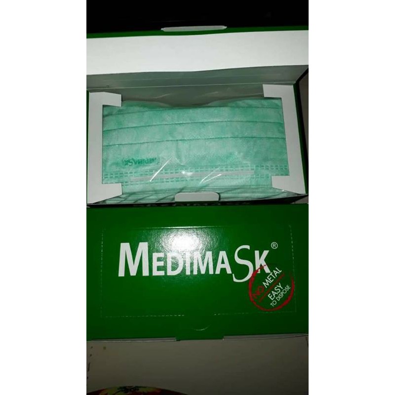 Medimask 50 ชิ้น สีเขียว