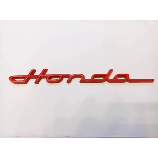 B.S.D โลโก้ HONDA แดง 17.5×3cm ราคาต่อ1ชิ้น