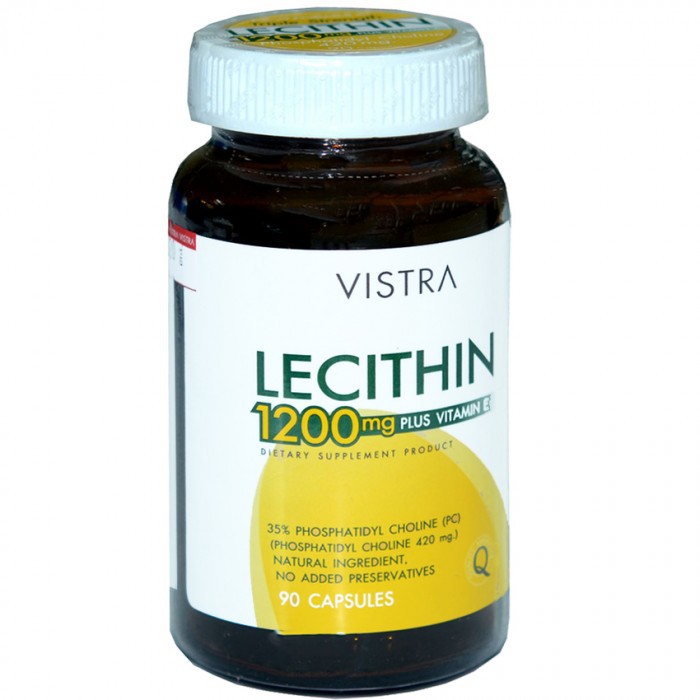 Vistra Lecithin 1200 mg. Plus Vitamin E 45 เม็ด
