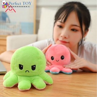 PS Present Reversible Tiktok BIPOLAR TEETURTLE Octopus Toy Doll Double-sided Flip Octopus Stuffed Plush Toys Squid Dolls