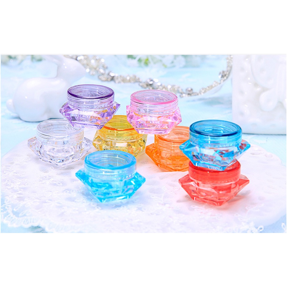 Diamond Cosmetic Jar Kosmetik Jar 5g Cosmetic Small Container Diamond Shape Cosmetic Jars
