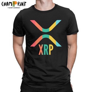 ราคาระเบิดเสื้อยืด ผ้าฝ้าย พิมพ์ลาย Ripple Xrp Crypto สีพาสเทล สําหรับผู้ชาย DGDS70809S-3XL