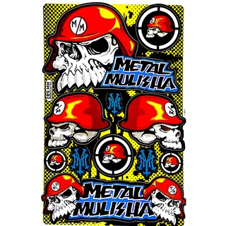 สติ๊กเกอร์แต่งรถ METAL MULISHA SE24 สติกเกอร์ติดรถมอไซค์ สติ๊กเกอร์หัวกระโหลก สติ๊กเกอร์แต่งรซิ่ง สติกเกอร์ติดรถ