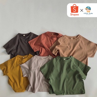 เสื้อยืดเด็ก เสื้อยืดเด็กทรงเกาหลี เสื้อยืดOversize - Basic tee