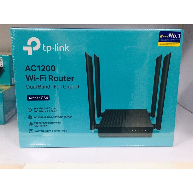 ARCHER-C64 AC1200 Dual-Band Wi-Fi Router SPEED: 400 Mbps at 2.4 GHz