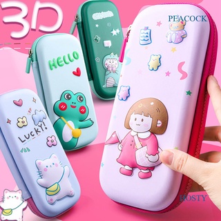 Pea กล่องดินสอ EVA ลายการ์ตูนยูนิคอร์น ไดโนเสาร์ นักบินอวกาศ 3D กันน้ํา สําหรับเด็กประถม