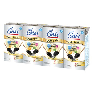 Dina Soymilk with black sesame, size 110 ml / 12 boxes