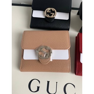 สด-ผ่อน📌แท้💯 Gucci interlock short wallet(ไม่แท้คืนเงิน)