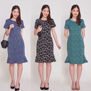 Classy Three Print Dress