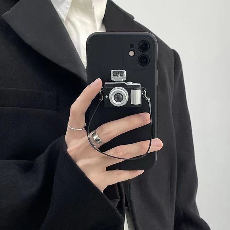 INS Hot Flash 3D Camera Phone Case Xiaomi Mi 10T Pro Mi 11 Ultra POCO X3 NFC M3 เคสน่ารักๆ Redmi Note 5 6 7 8 9 10 Pro 10s 9s 9T เคสซิลิโคน