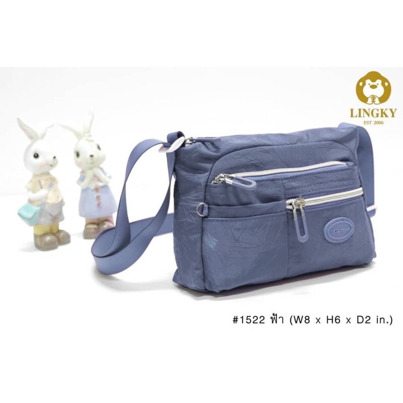 🌈กระเป๋าสะพายข้างผ้าร่มลายย่น เป็นผ้าร่มรุ่นใหม่ น้ำหนักเบามาก หนักเพียง 200 กรัม และกันน้ำได้ 💯 รหั