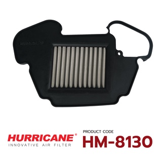 HURRICANE กรองอากาศสแตน , ผ้าแดง Honda ( GROM125 , MSX125 , MSX110 ) HM-8130