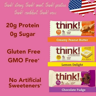 THINK high protein bar โปรตีนบาร์ นำเข้า USA พร้อมส่ง