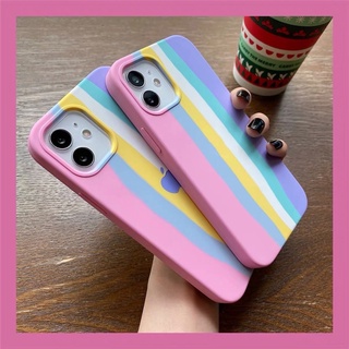 [ เคสสายรุ้งชมพู ] Case Realme C17 / 7i งานกำมะหยี่ เคสนิ่มซิลิคอน realme c17/ 7i เคสเรียวมี พร้อมส่งจากไทย