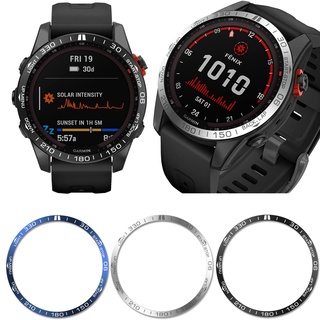 กรอบนาฬิกาข้อมือ สําหรับ Garmin Fenix 7 / Fenix 7S แหวน ฝากาว ป้องกันรอยขีดข่วน เคส อุปกรณ์เสริมสมาร์ทวอทช์