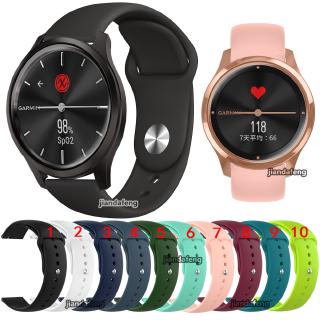 สายนาฬิกาข้อมือซิลิโคน สไตล์การเคลื่อนไหว สําหรับ Garmin Vivomove Luxe