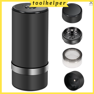 【toolhelper】เครื่องบดสมุนไพรไฟฟ้า อลูมิเนียมอัลลอย ความจุขนาดใหญ่ ชาร์จ USB สําหรับเมล็ดกาแฟ ถั่ว สมุนไพรแห้ง