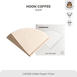 CAFEDE KONA V60 Paper  Filter - กระดาษกรองกาแฟขนาด 01/02 (บรรจุ 40 แผ่น)