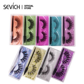 SEVICH Eyelashes ขนตาปลอมแฮนด์เมด 1 คู่