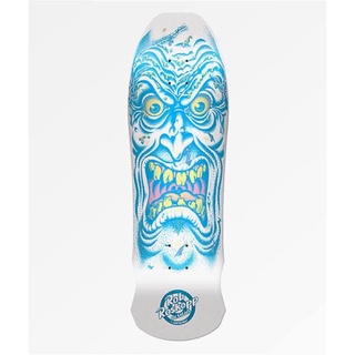 ของใหม่พร้อมส่ง แผ่น Santa Cruz Roskopp Face Matte White 9.5" Reissue Skateboard Deck Old School Reissue Deck Santa Cruz