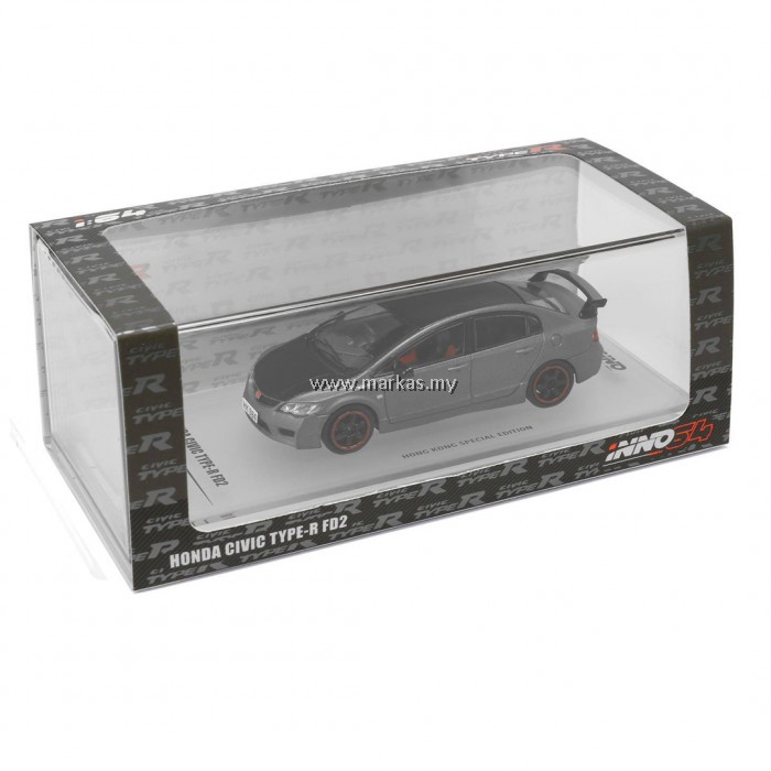 INNO รุ่น INNO64 1/64 HONDA CIVIC TYPE R FD2 MATT GREY AEON EXCLUSI