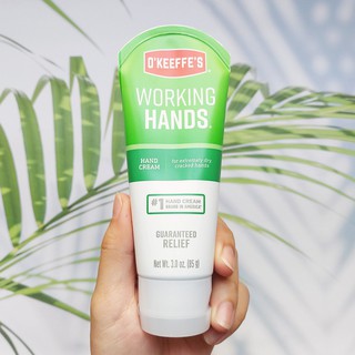 ครีมทามือ อันดับ 1 ของอเมริกา Working Hands,Hand Cream,Unscented 85g (OKeeffes®)Guaranteed Relief สำหรับมือที่แห้ง&amp;แตก