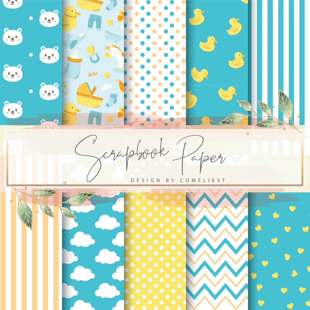 SCRAPBOOK PAPER SCRAPBOOK PAPER / CRAFT Paper SINGLE - BABY 1