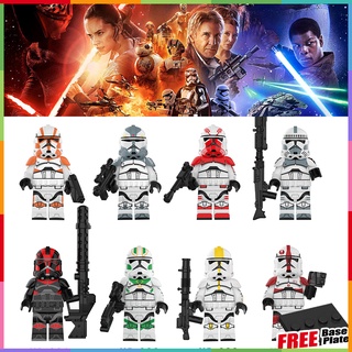 STAR WARS Minifigures Stormtrooper Inferno Squad Imperial Horn Soldier มินิฟิกเกอร์ 322 327 91 Legion KT1043