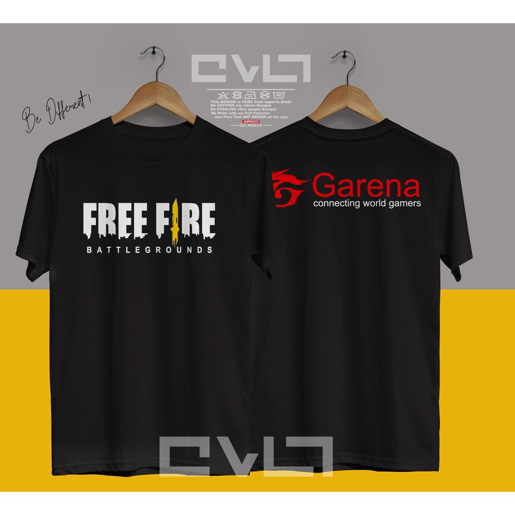 T-shirt / Clothes Game Free Fire Battlegrounds Garena Official Logo Dota Cool Game T-shirt -sabriel 